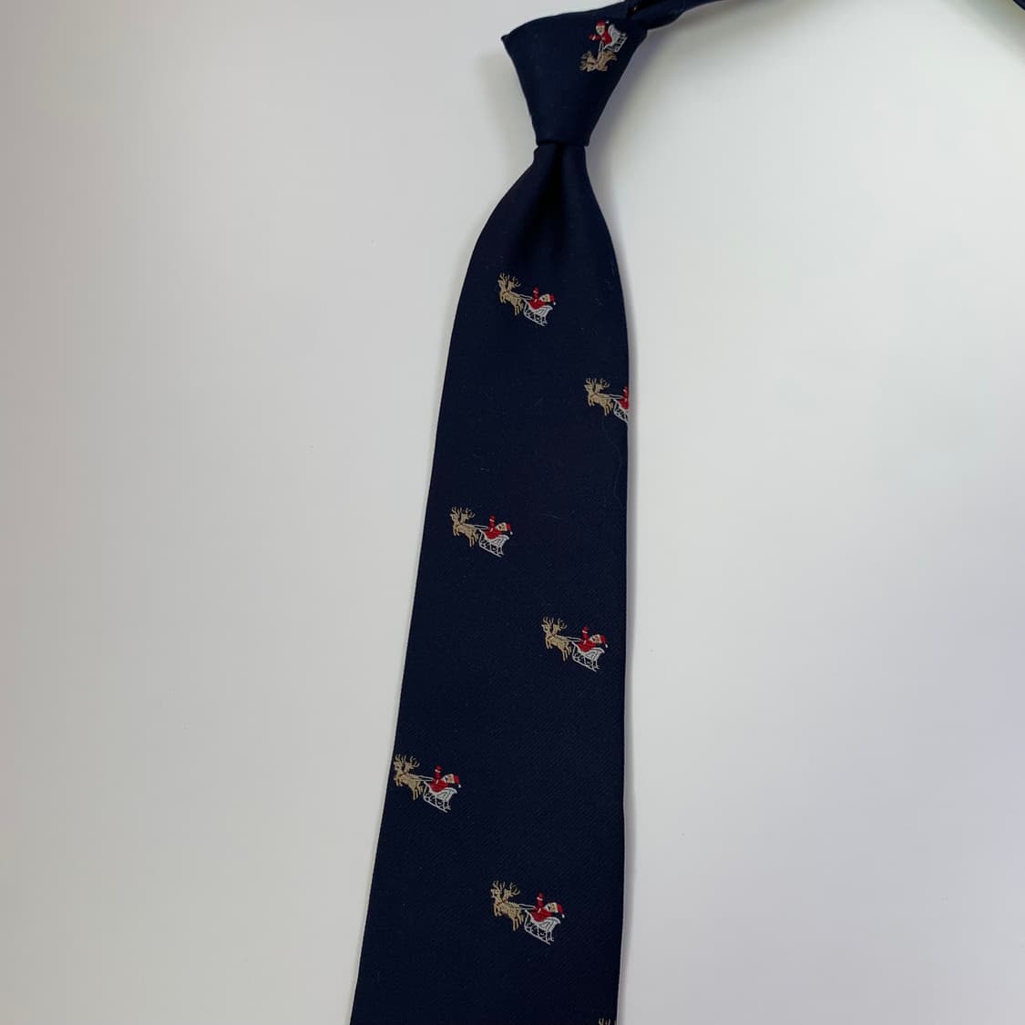 브룩스브라더스 100폴로 산타클로스 클래식 슬림넥타이 A+등급 7cm 상품이미지8