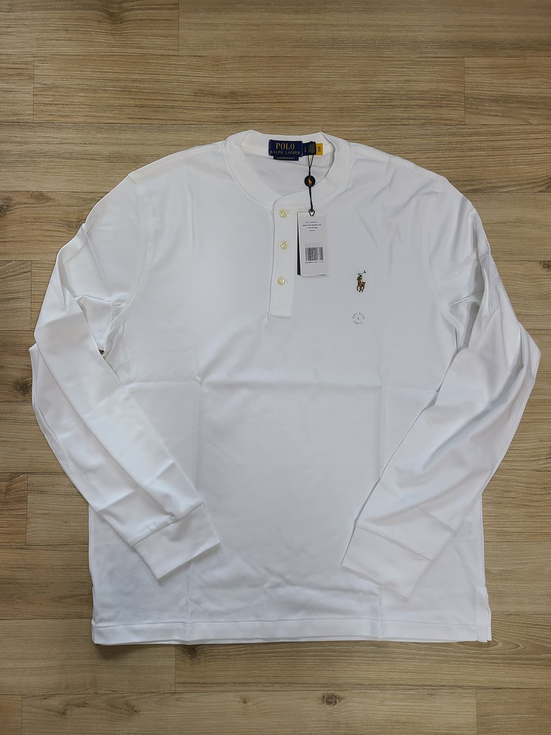 폴로 랄프로렌 커스텀슬림핏  헨리넥 롱슬리브 티셔츠 상품이미지9