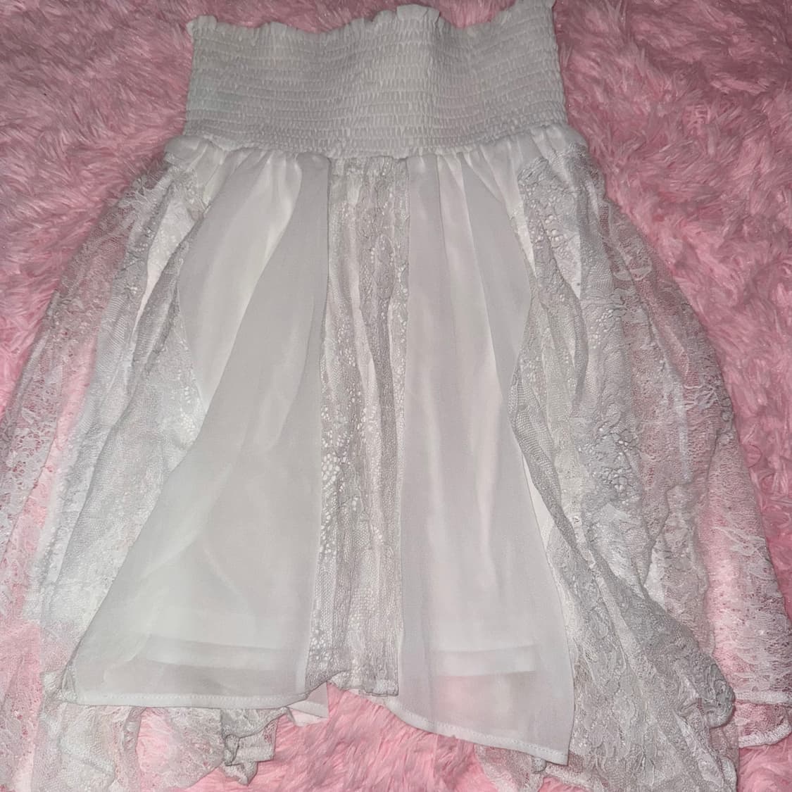 일브 양산형 히메갸루 화이트 레이스 스커트 상품이미지2