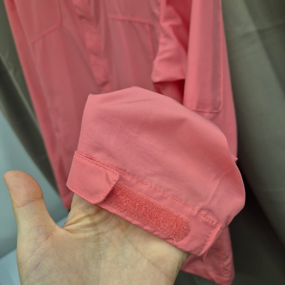 노스페이스 핑크 바람막이 자켓 L 상품이미지3