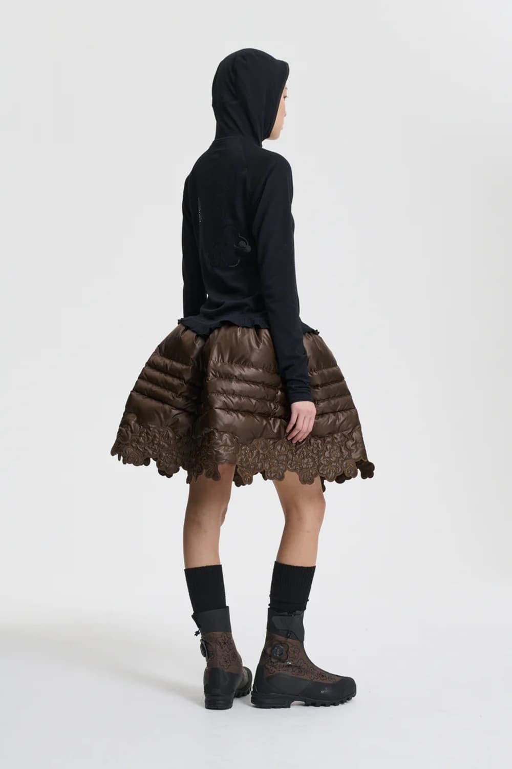 [XS,S,M,L]세실리에 반센 x 노스페이스 25fw 러플 후드티 상품이미지9