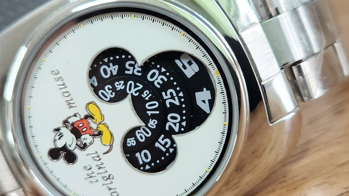 # 디즈니 미키 스핀 디스크 레어시계 급처 상품이미지5