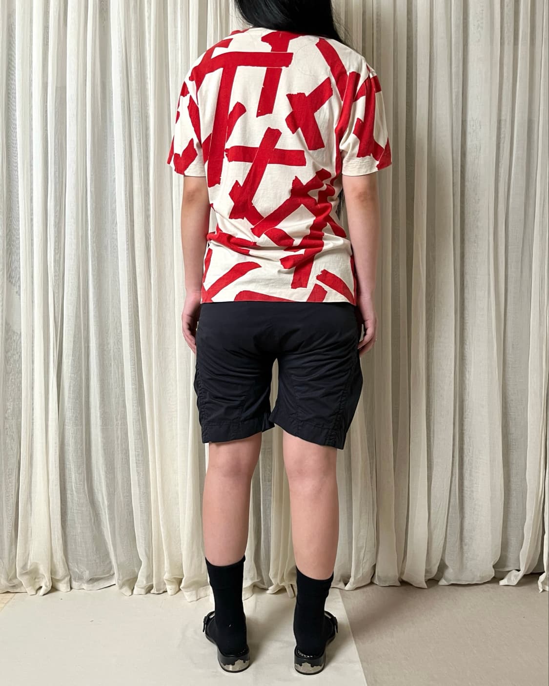 폴스미스 컬렉션 레드 브러쉬 프린트 티셔츠 paul smith 상품이미지9