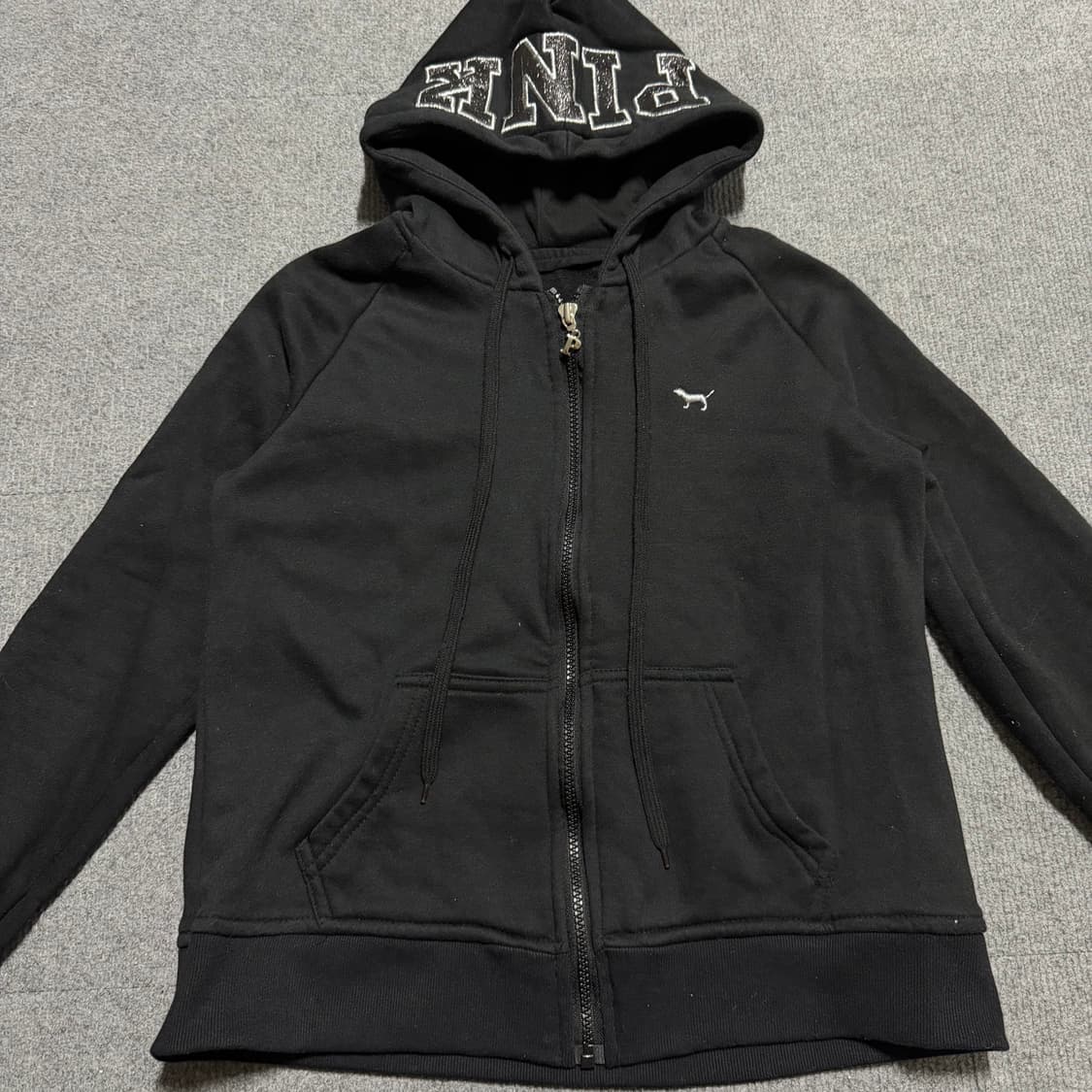 쥬시꾸뛰르 블랙 후드집업 s 상품이미지2