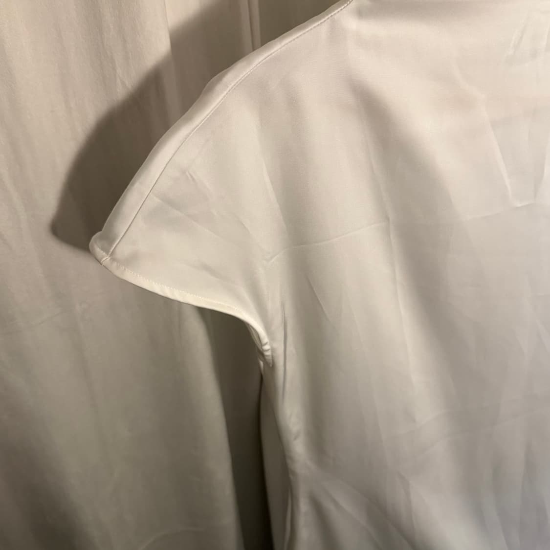 cider unbalanced shirring satin dress 상품이미지5