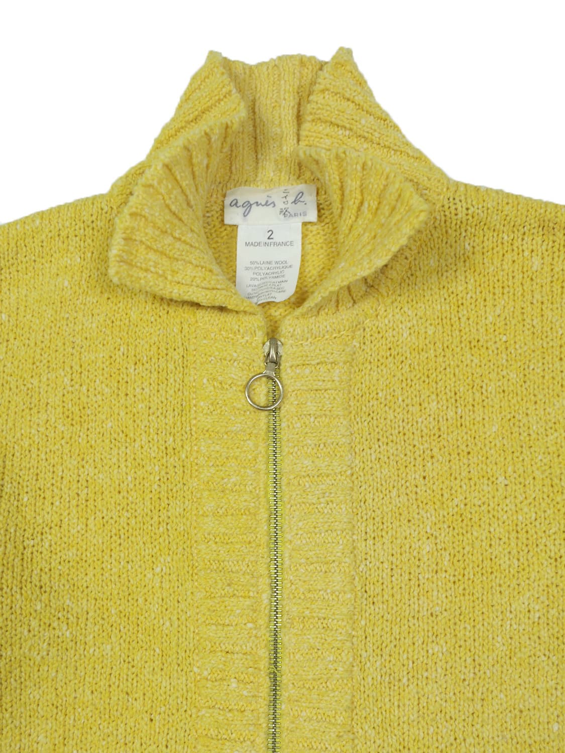 Agnes B. wool blend zip-up 상품이미지7