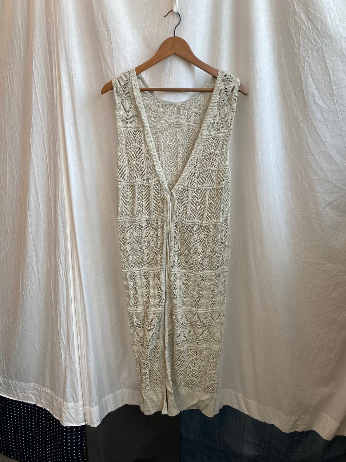 DIRZ 베이지 롱베스트자켓(M) 상품이미지3