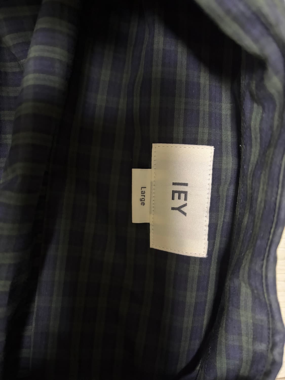 IEY 체크셔츠 L 상품이미지2