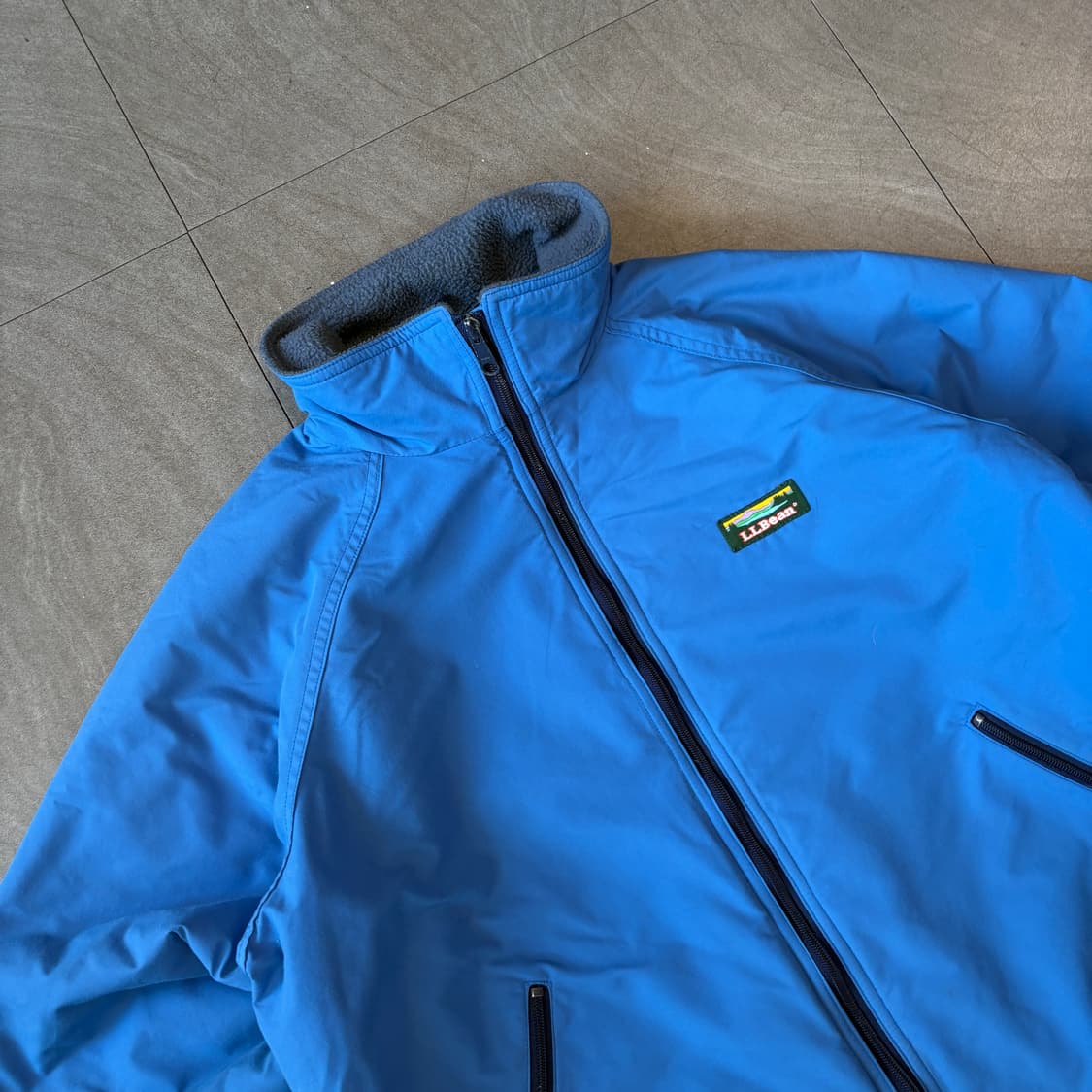 90s L.L.bean 90년대 미국 생산 엘엘빈 블루 컬러 웜업 자켓 상품이미지2