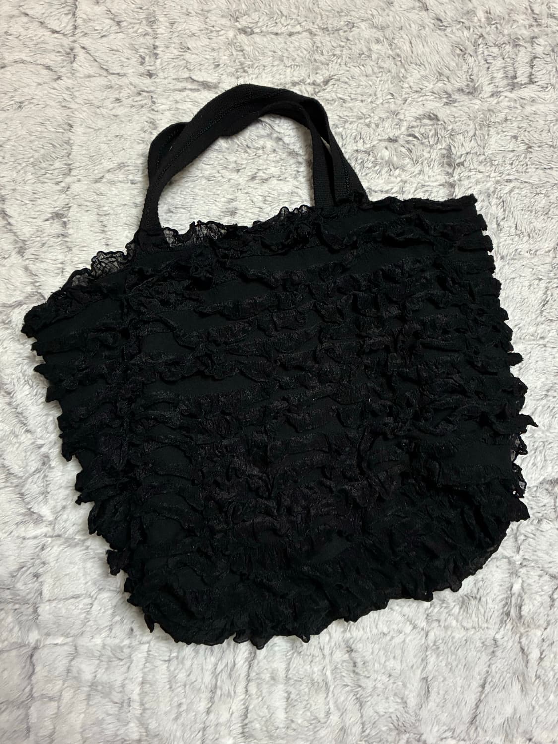 빈티지 블랙 셔링 백 상품이미지1