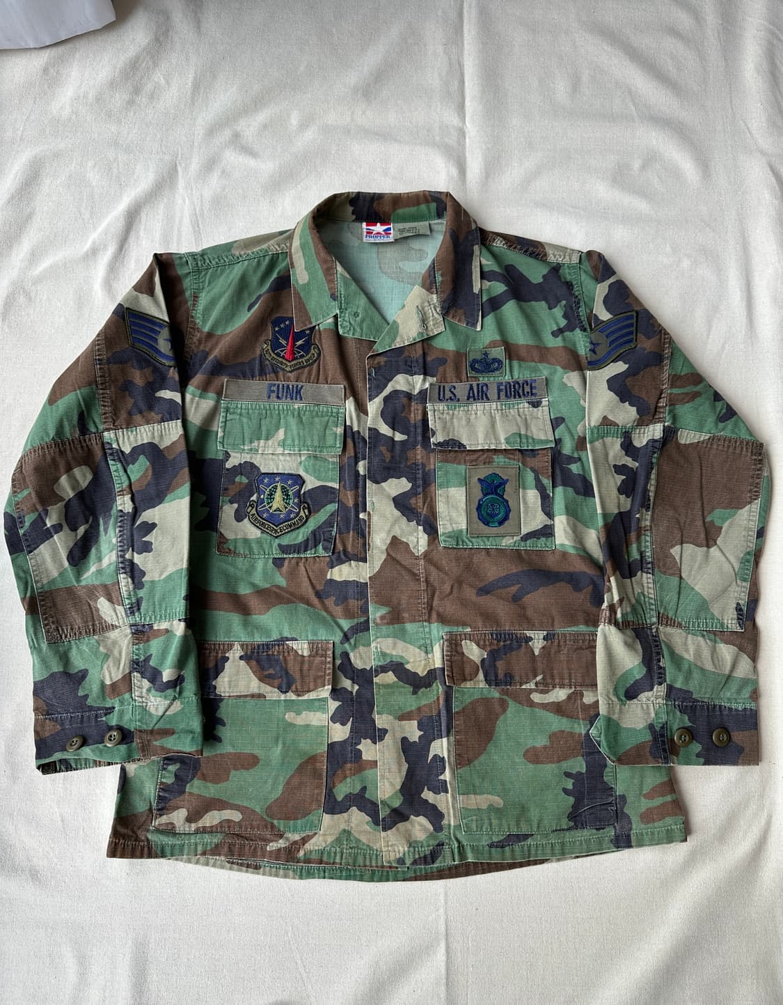 미공군 프로퍼 우드랜드 립스탑 BDU 자켓 M-R 100 상품이미지1