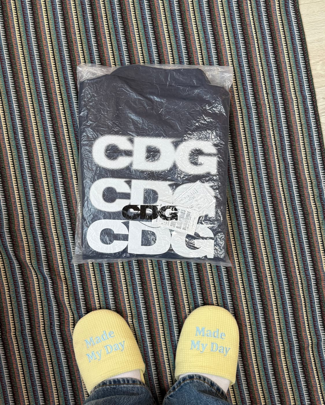 CDG 코치 자켓 네이비 상품이미지2