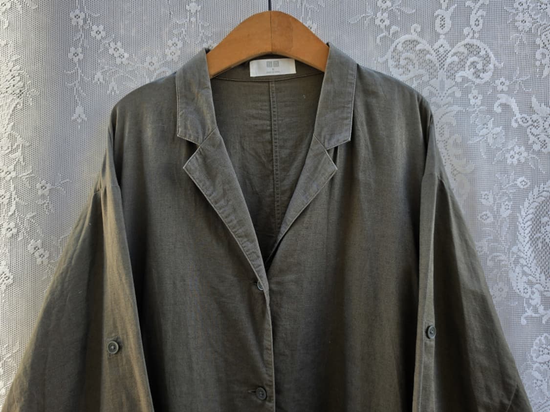 유니클로 리넨 블렌드 로브원피스 상품이미지2