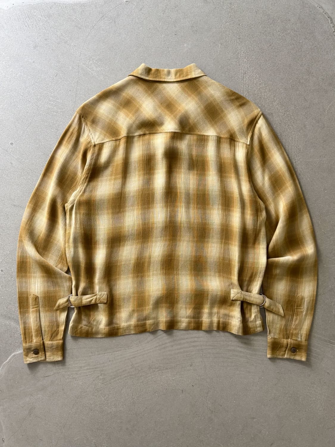 Vintage ZAMPA Rayon Linen Shirt Jacket 상품이미지5
