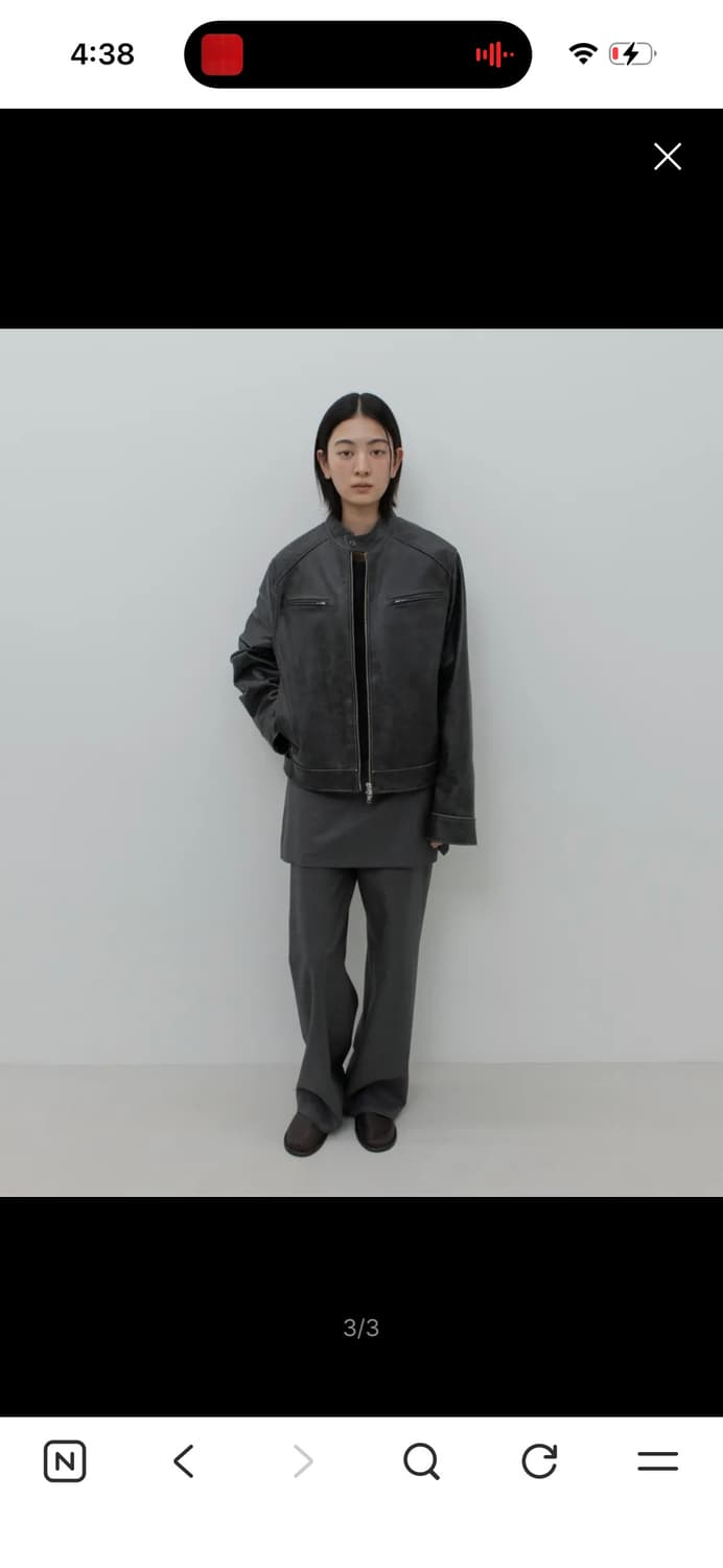 GBH apparel 레이어드 스커트 팬츠 그레이 M  상품이미지3