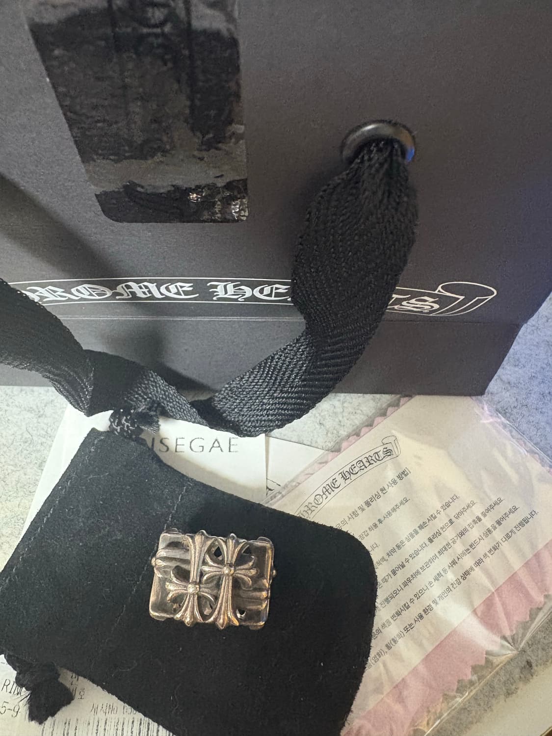 [us9,18호]크롬하츠 세메터리 스퀘어링 상품이미지1