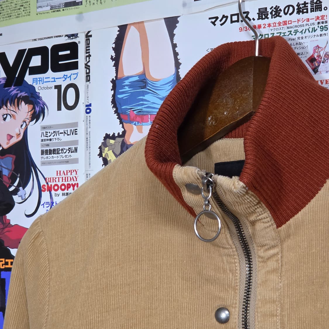 빈티지 베이지 코듀로이 패디드 자켓 상품이미지3