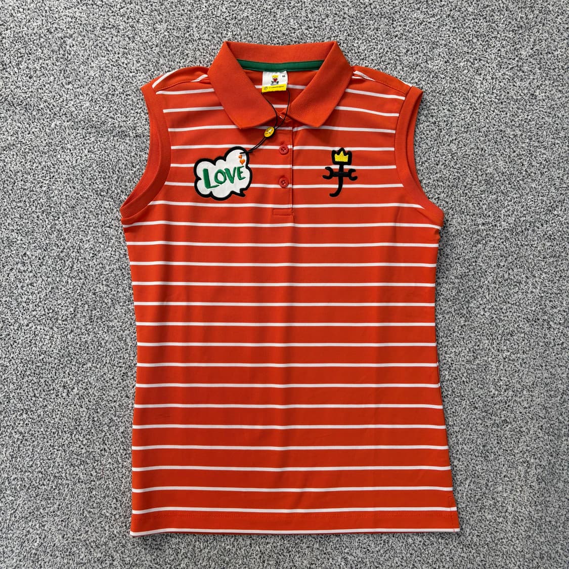 85 새상품 까스텔바작 민소매 골프티 0305J 상품이미지1