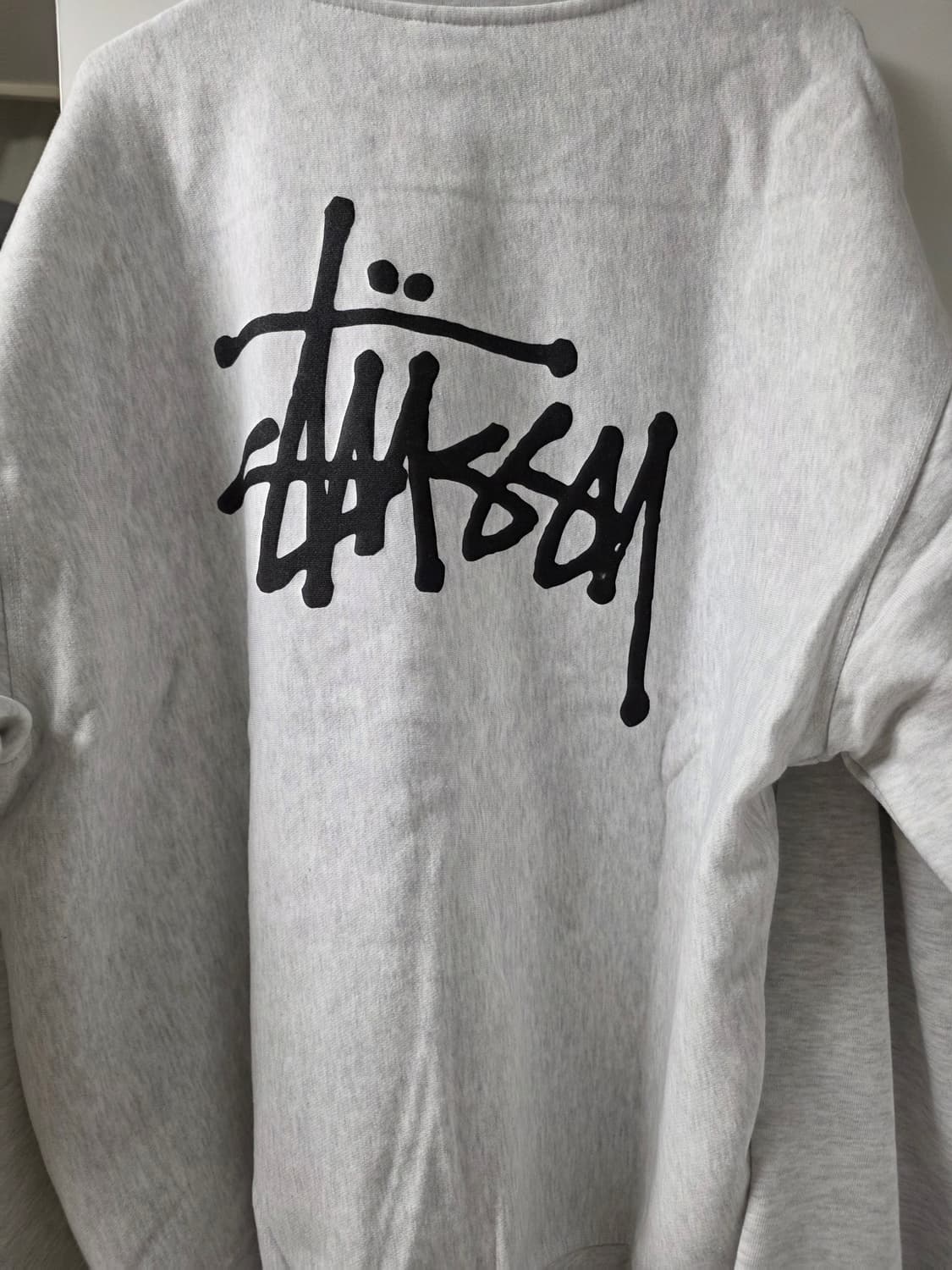 스투시 기본 로고 멜란지 기모 맨투맨 상품이미지2