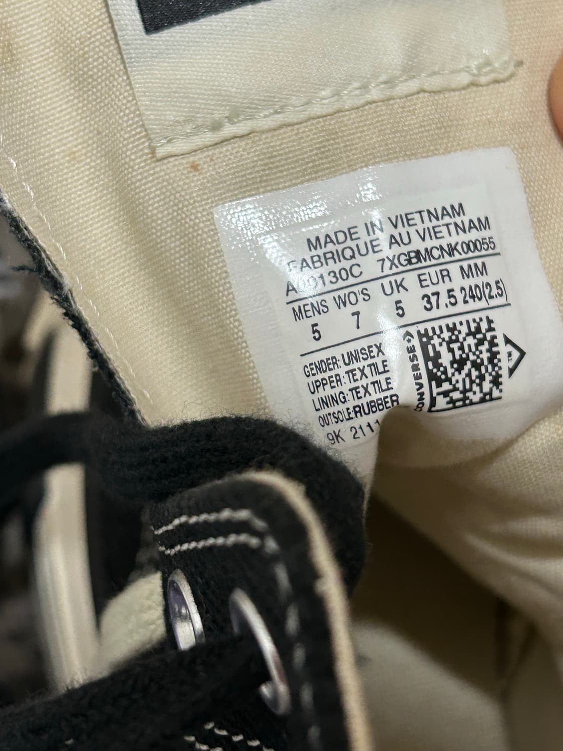 (새상품) 컨버스 릭오웬스 하이 다크스타 스니커즈  240(박스없음) 상품이미지7