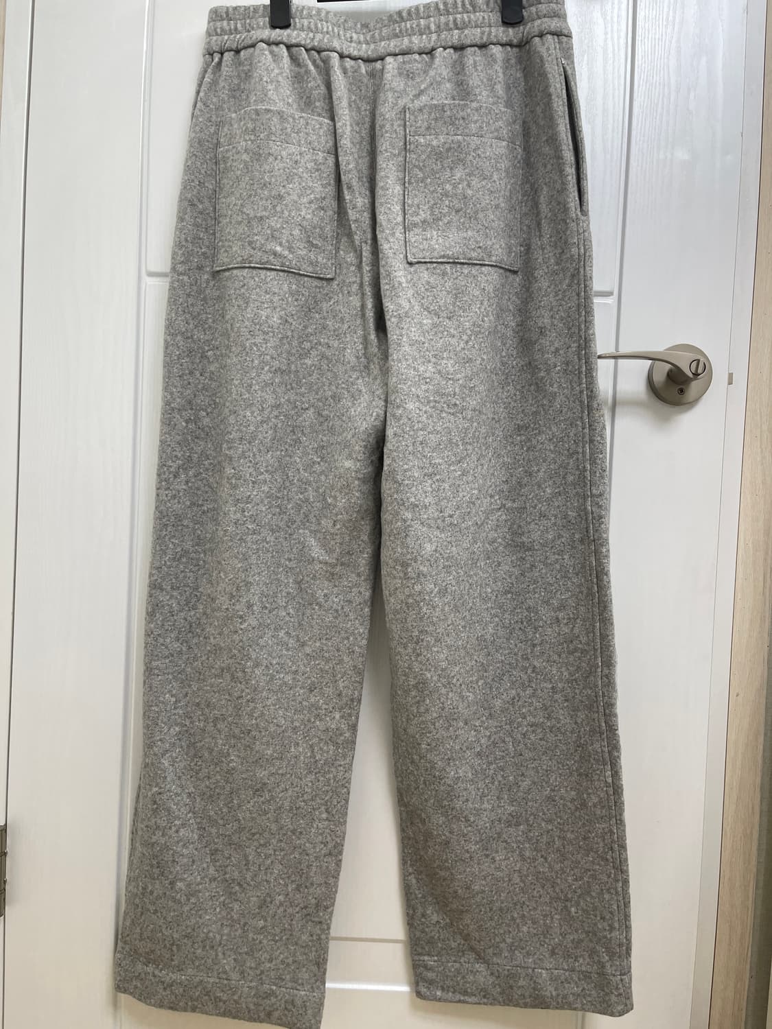 [거의 새것] 우영미 와이드 스웨트팬츠 그레이 50사이즈 상품이미지2