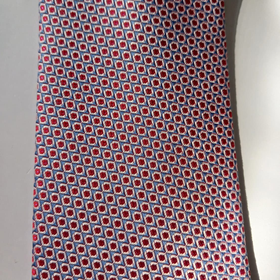 DAKS 닥스 실크 레드 패턴 넥타이 8cm A+등급 E844
 상품이미지5