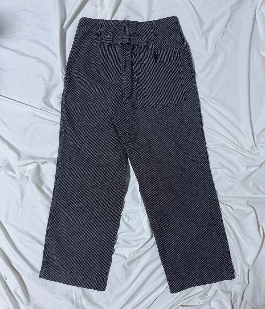 마가렛호웰 mhl신치백 핀 스트라이프 코튼 린넨 팬츠 워크웨어 밀리터리 상품이미지2