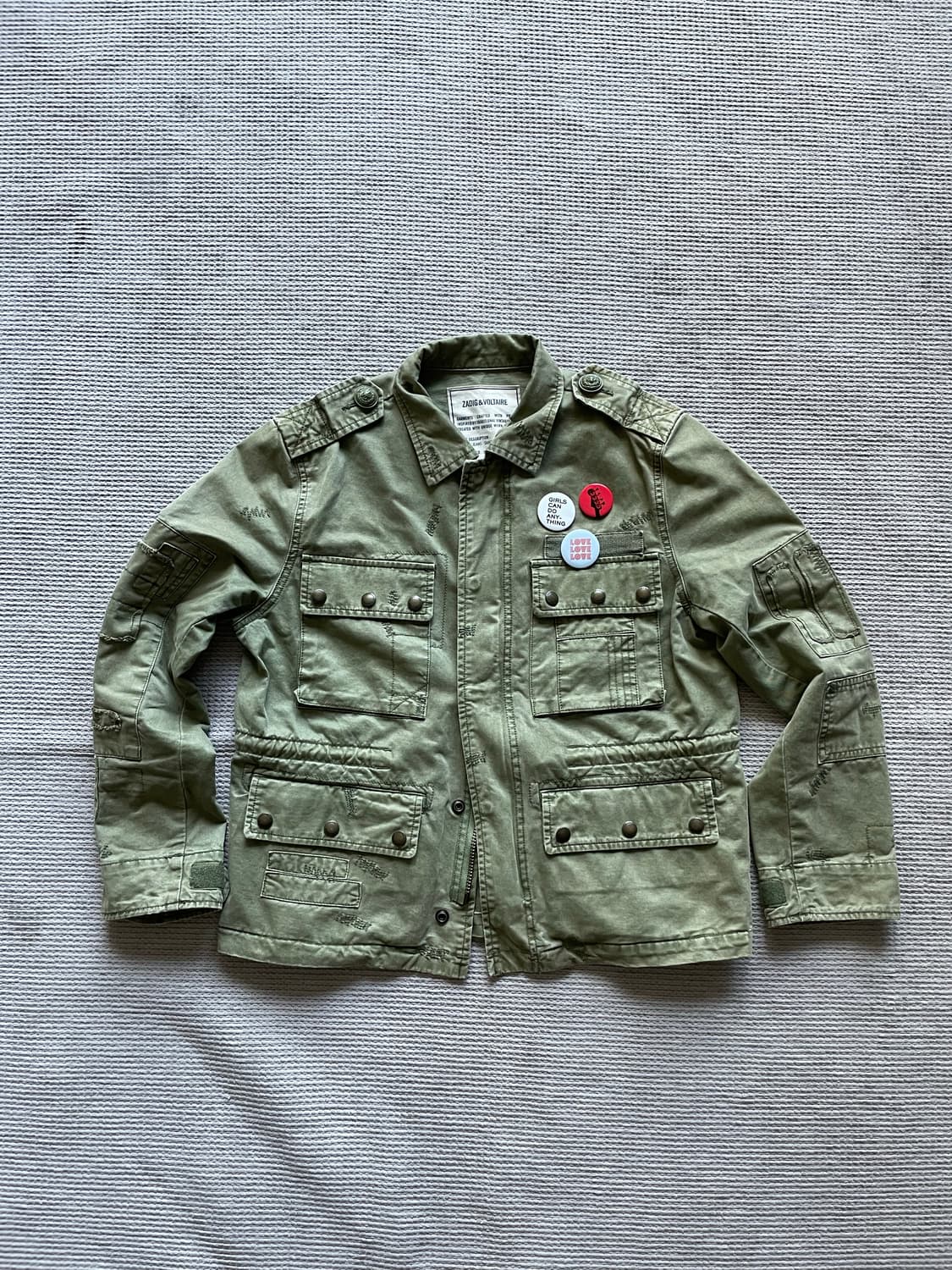 자딕엔볼테르 뱃지 밀리터리 자켓 상품이미지1