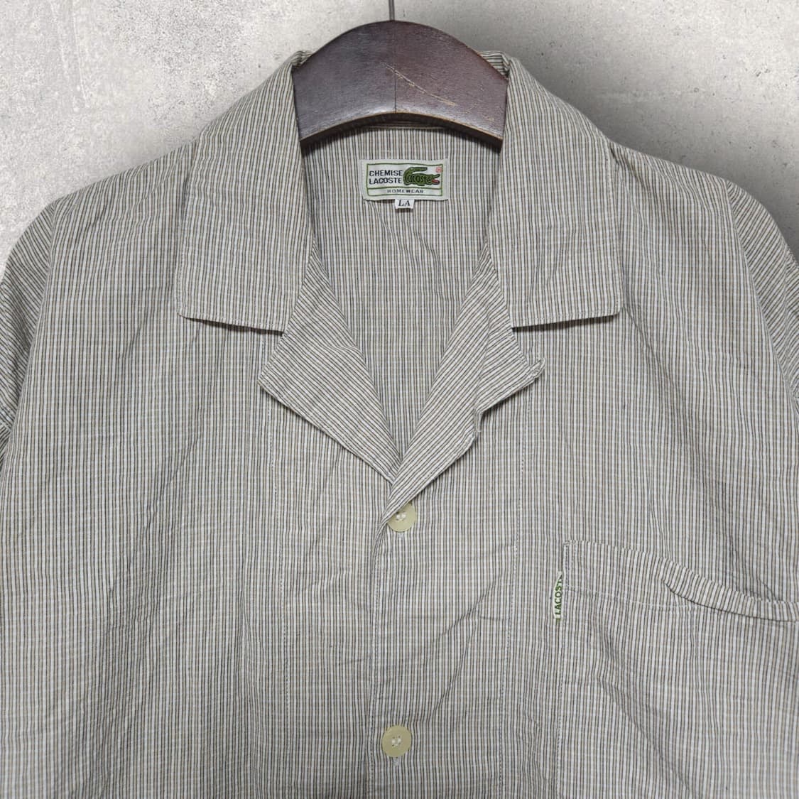 라코스테 홈웨어 스트라이프 셔츠 (105/XL) 상품이미지2