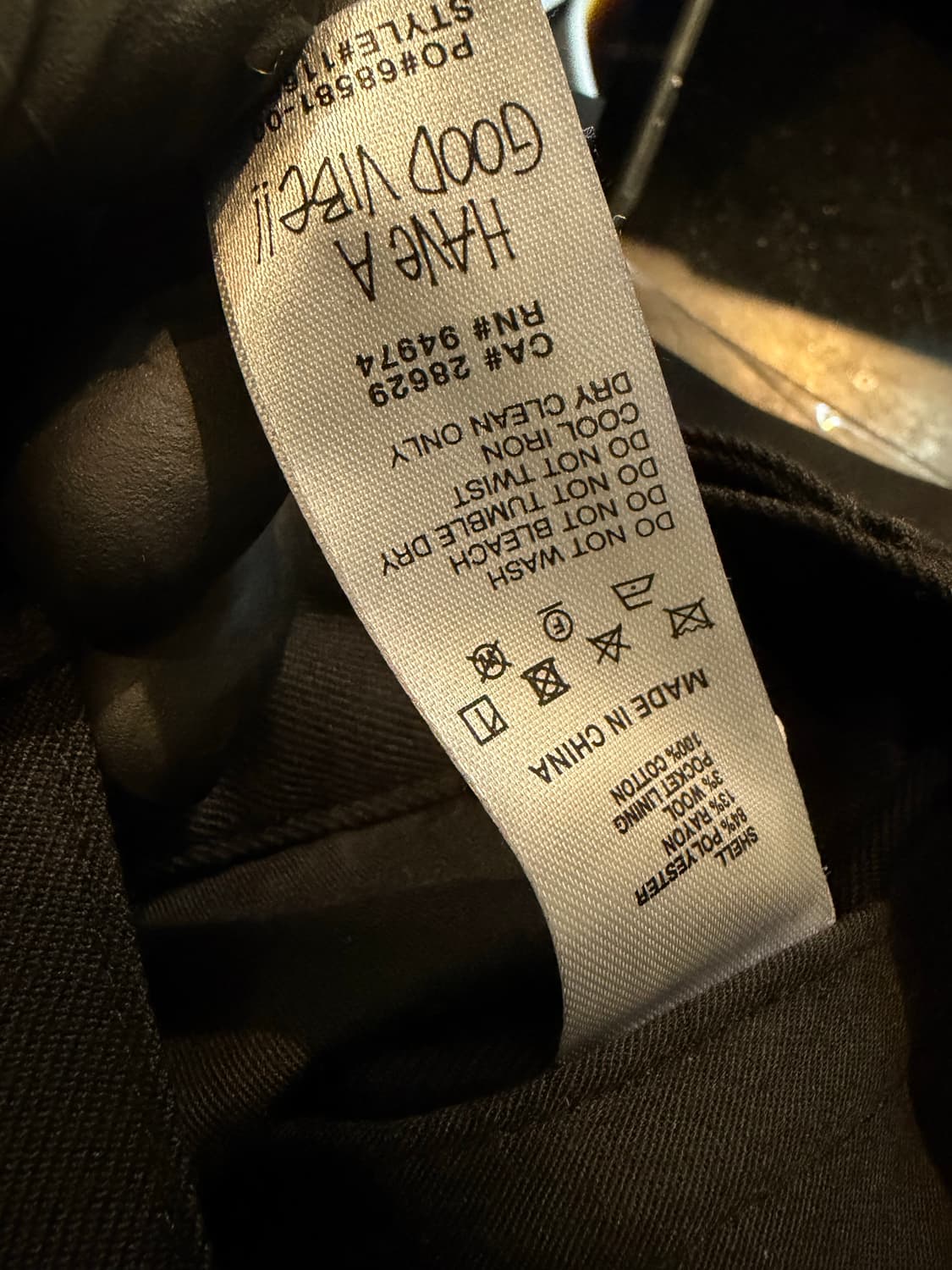 스투시 볼륨 플리츠 트라우저 팬츠 블랙 31 상품이미지9