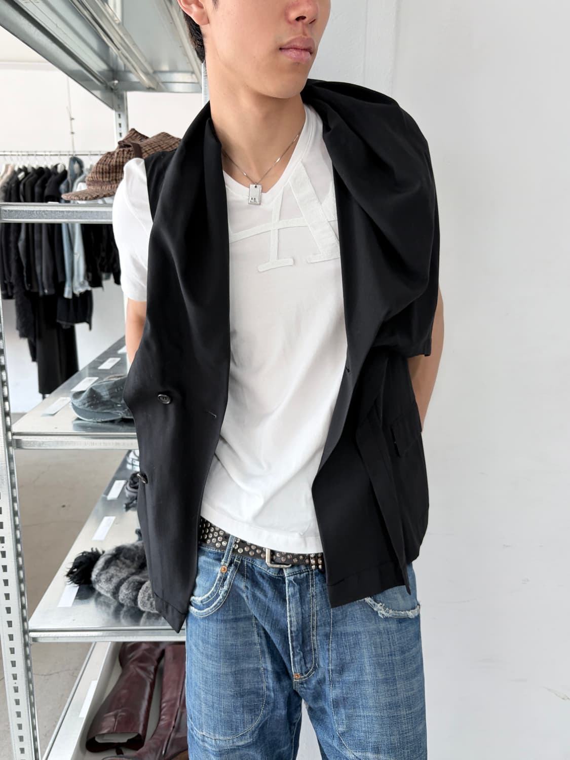 1990’s 꼼데가르송 드레이프 베스트 상품이미지4