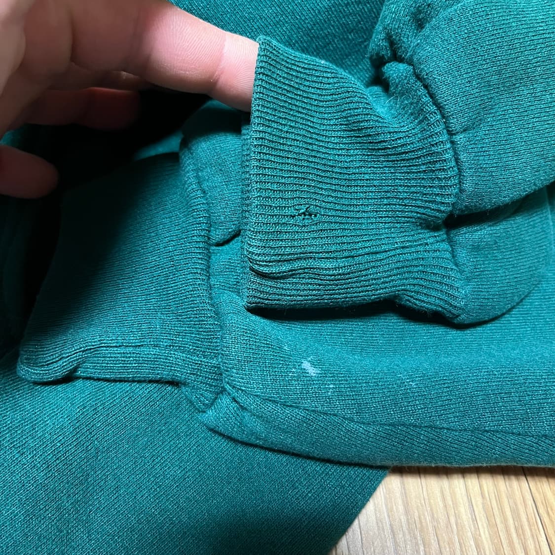 [XL] 90s USA 빈티지 러셀 후드집업 그린 상품이미지5