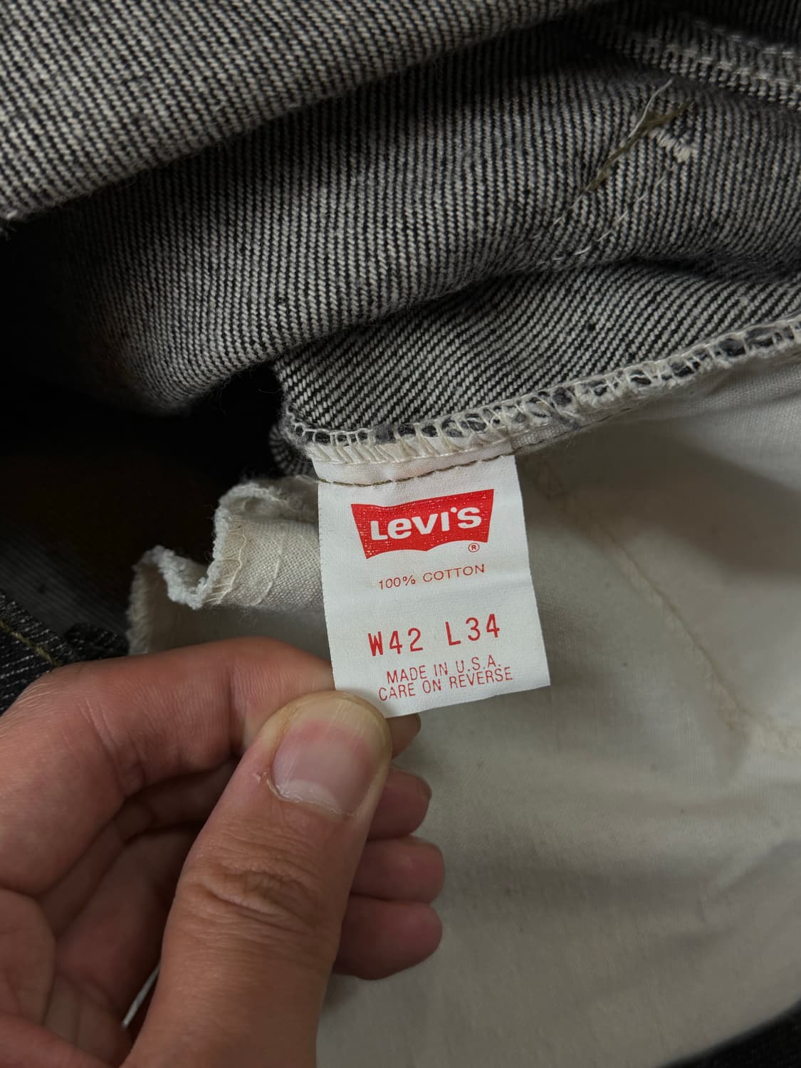 90's USA Made 빈티지 리바이스 517 블랙 부츠컷 상품이미지9