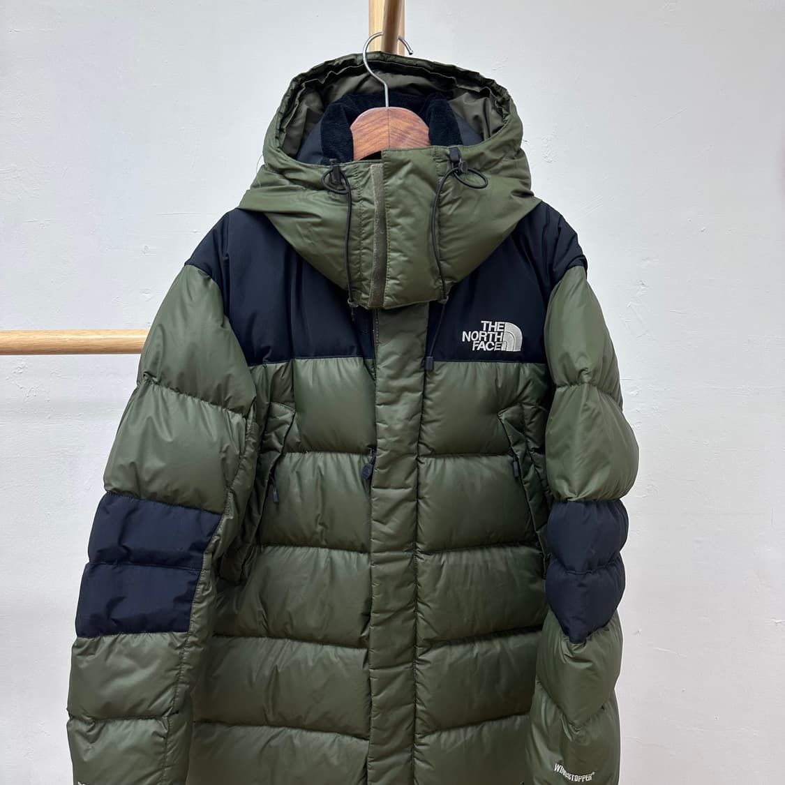 노스페이스 800필 윈드스토퍼 롱패딩 90(S) 구스다운 코트 J21 상품이미지2
