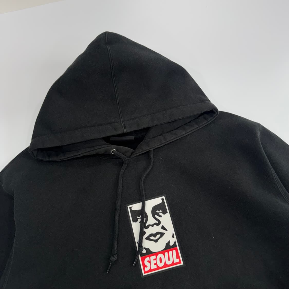 Obey 오베이 서울 블랙 후드티 상품이미지4