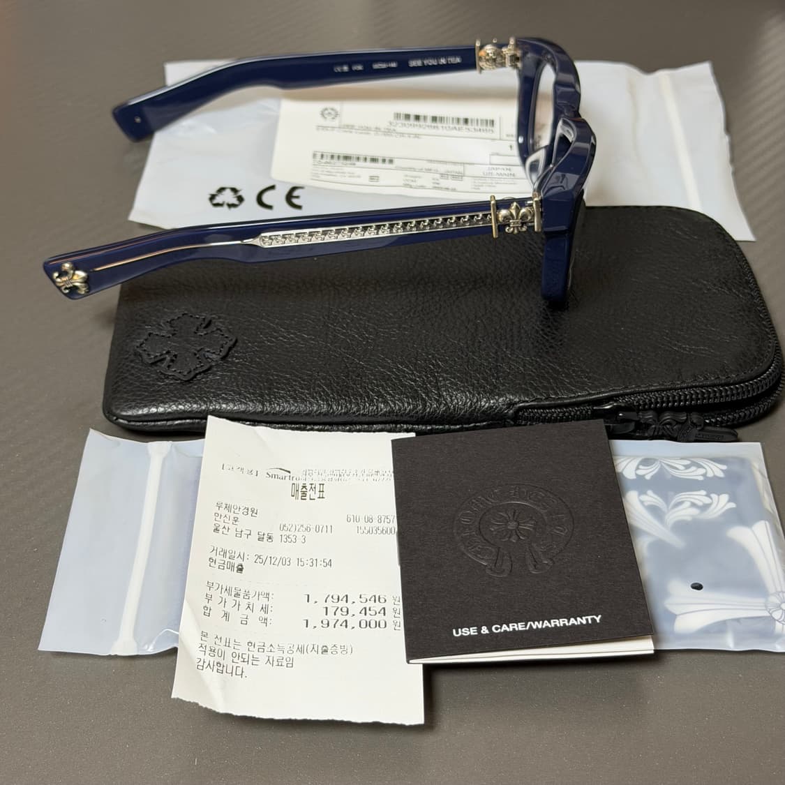 (OS) 크롬하츠 씨유인티 안경 피콕블루 상품이미지2