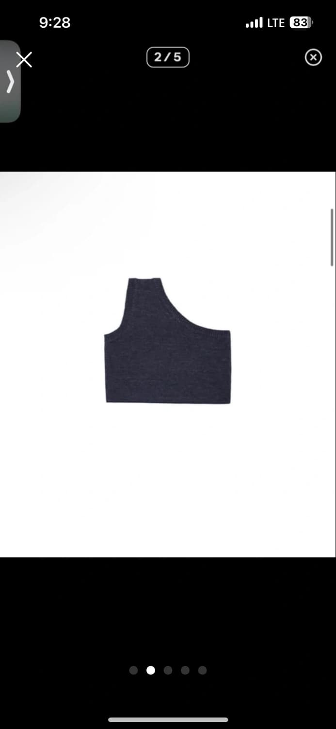 트리밍버드 레이어드 폴라니트 블루그레이 새상품급 가격내림x 상품이미지2