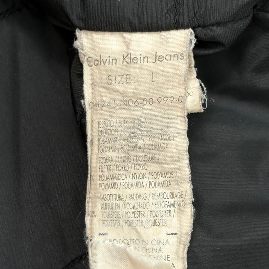 CALVIN KLEIN 블랙 후드 바람막이 자켓 L 상품이미지6