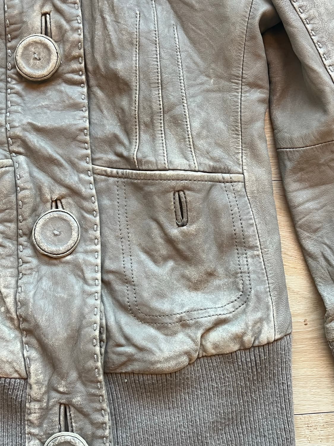 맥케이지 빈티지 레더 자켓  상품이미지3