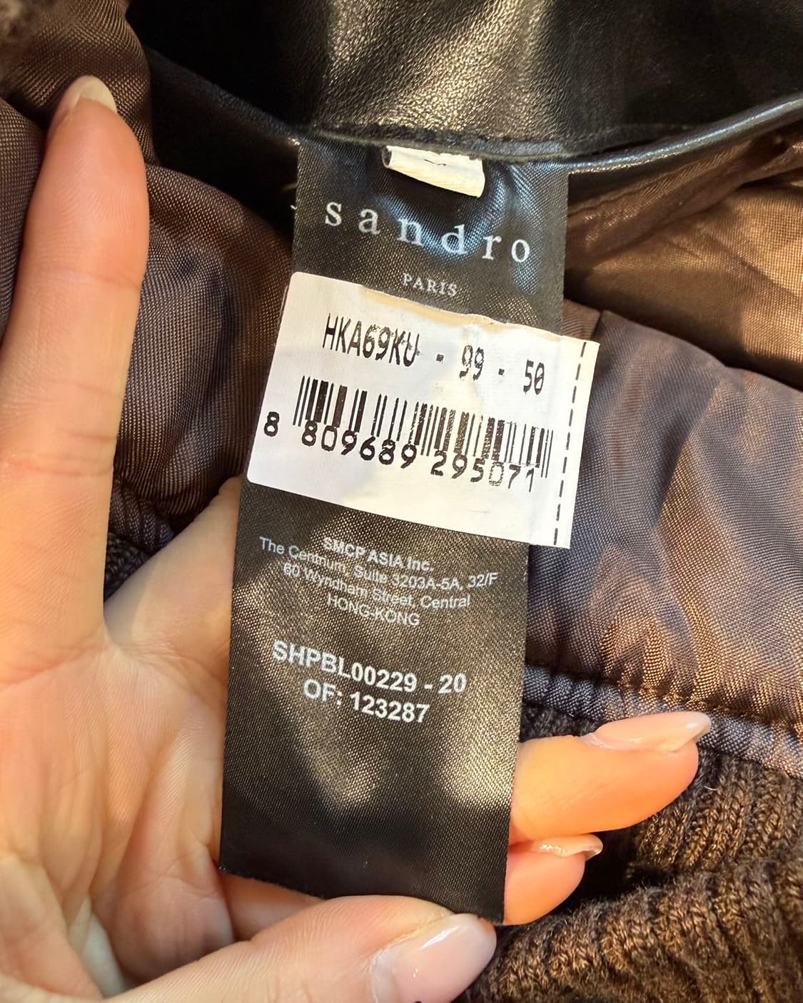 산드로 블랙 쉽스킨 무스탕 자켓  상품이미지9