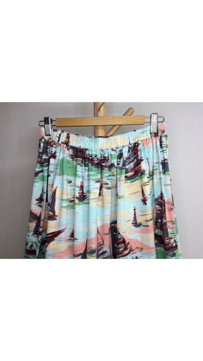 스나오 쿠와하라 빈티지 프린팅 스커트 상품이미지2