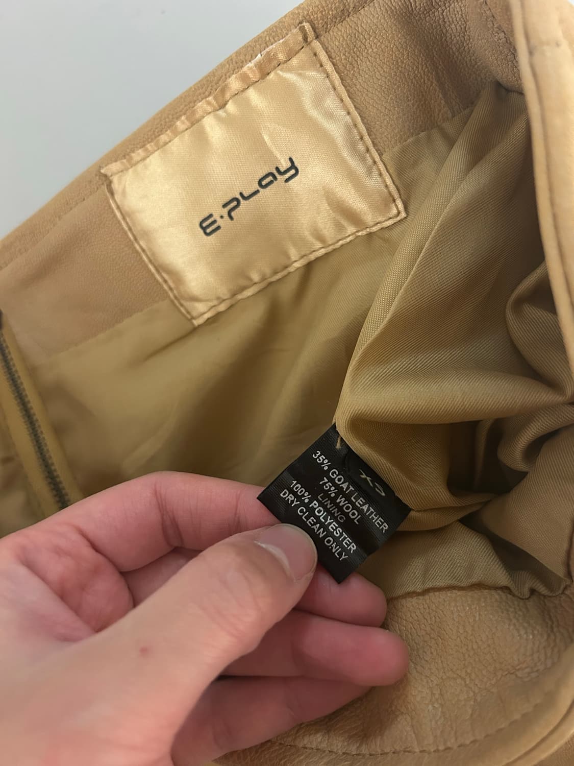 vintage 고트스킨 울 스커트 상품이미지8