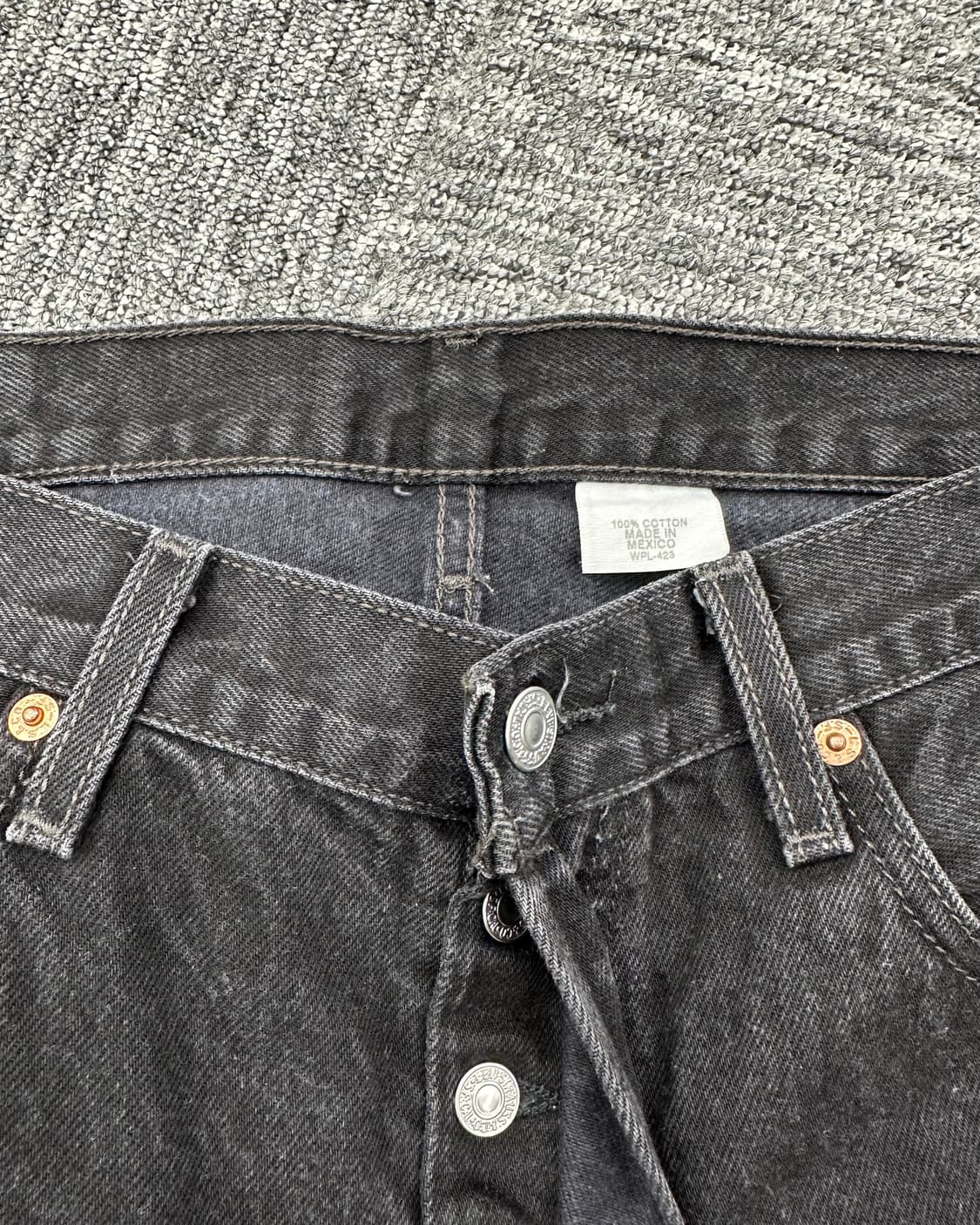 (허단44)00'S 리바이스 501워싱블랙-M1299 상품이미지2