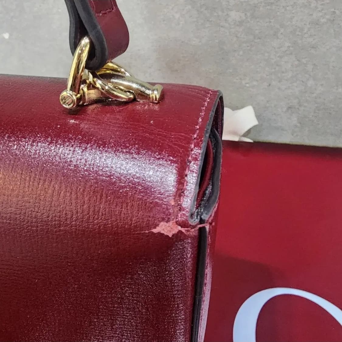 구찌 홀스빗 1955 미니 탑핸들 레드 24년식 상품이미지8