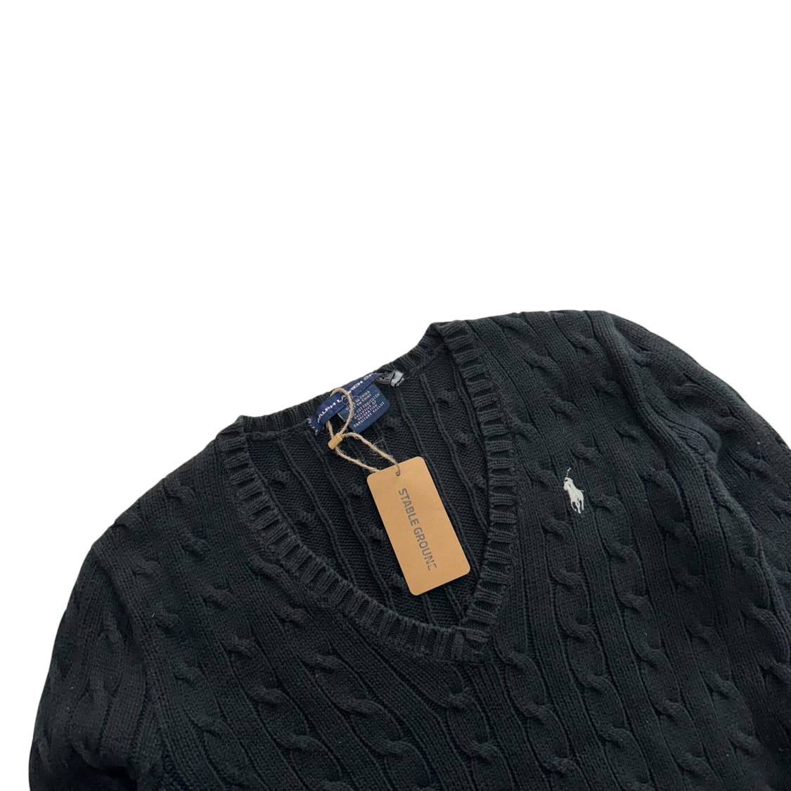 [우먼 S] 폴로 랄프로렌 케이블 브이넥 스웨터 니트 상품이미지2