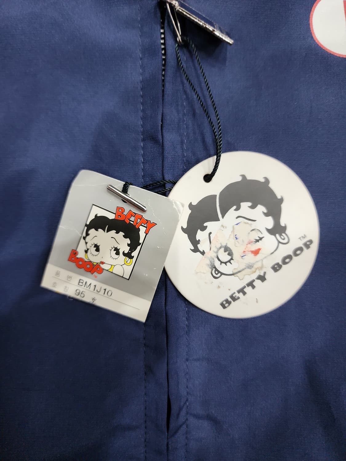 Betty Boop 베티붑 빈티지 레어 바람막이 자켓 95 상품이미지8