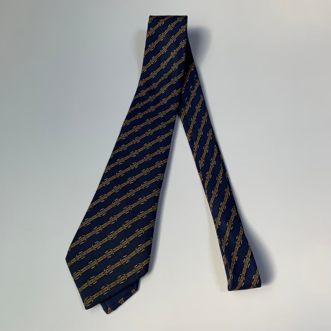 에르메스(HERMES) 명품 100실크 프랑스 빈티지넥타이 A등급 상품이미지8