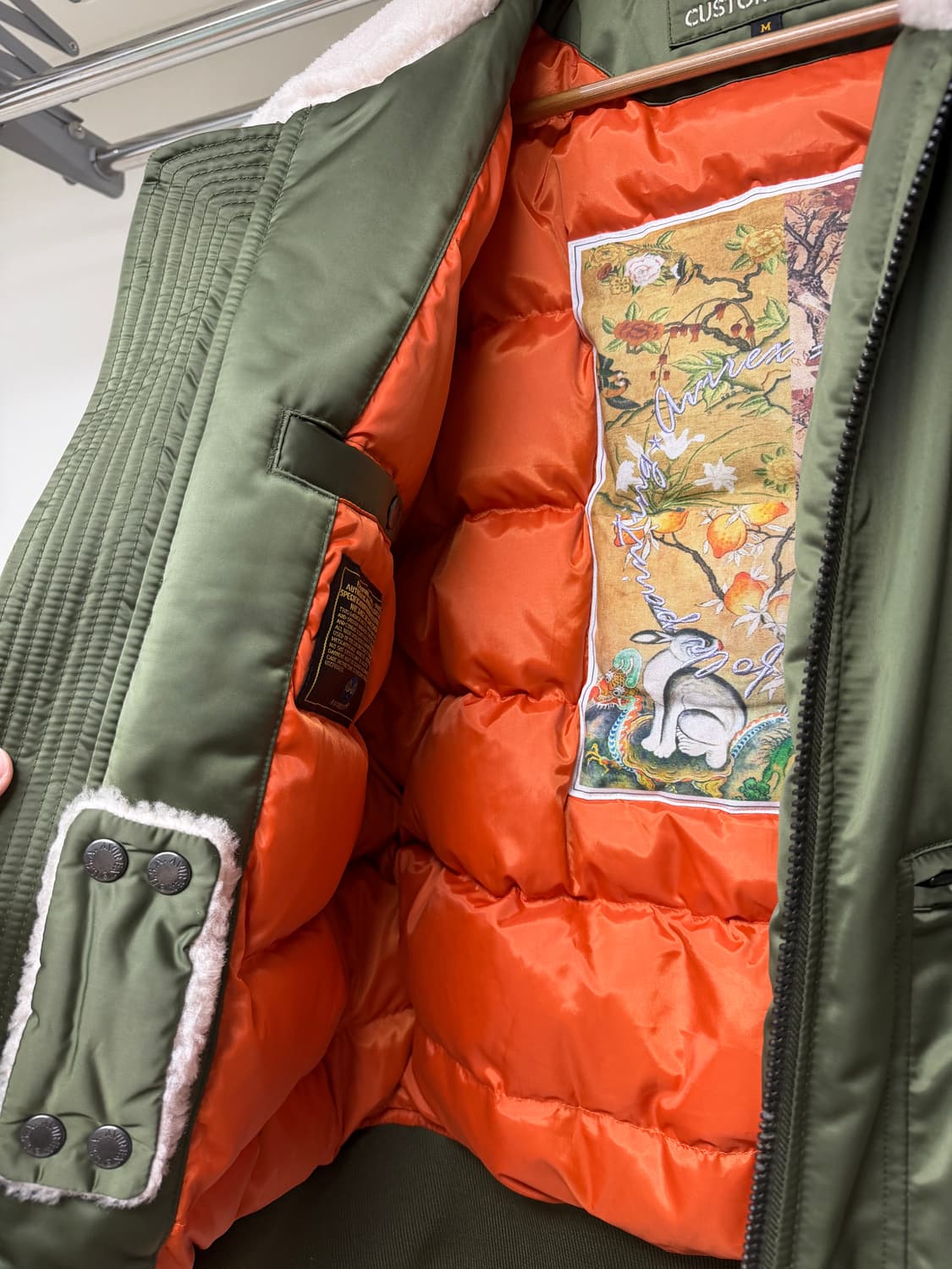 커스텀멜로우 x 아비렉스 B15 항공점퍼 구스다운 상품이미지6