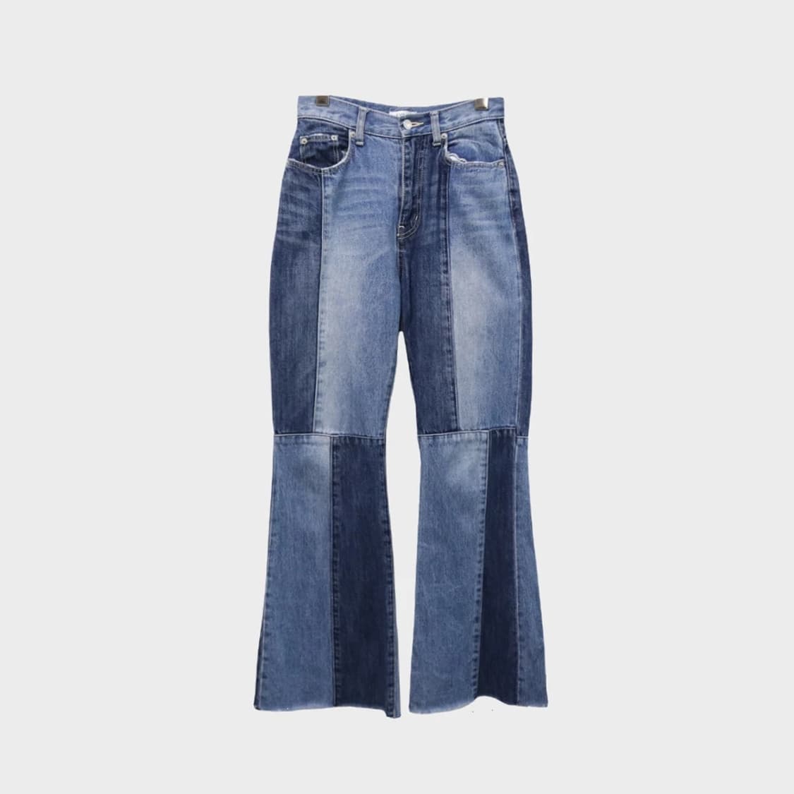 EVRIS 데님 패치워크 부츠컷 팬츠 62021 상품이미지1