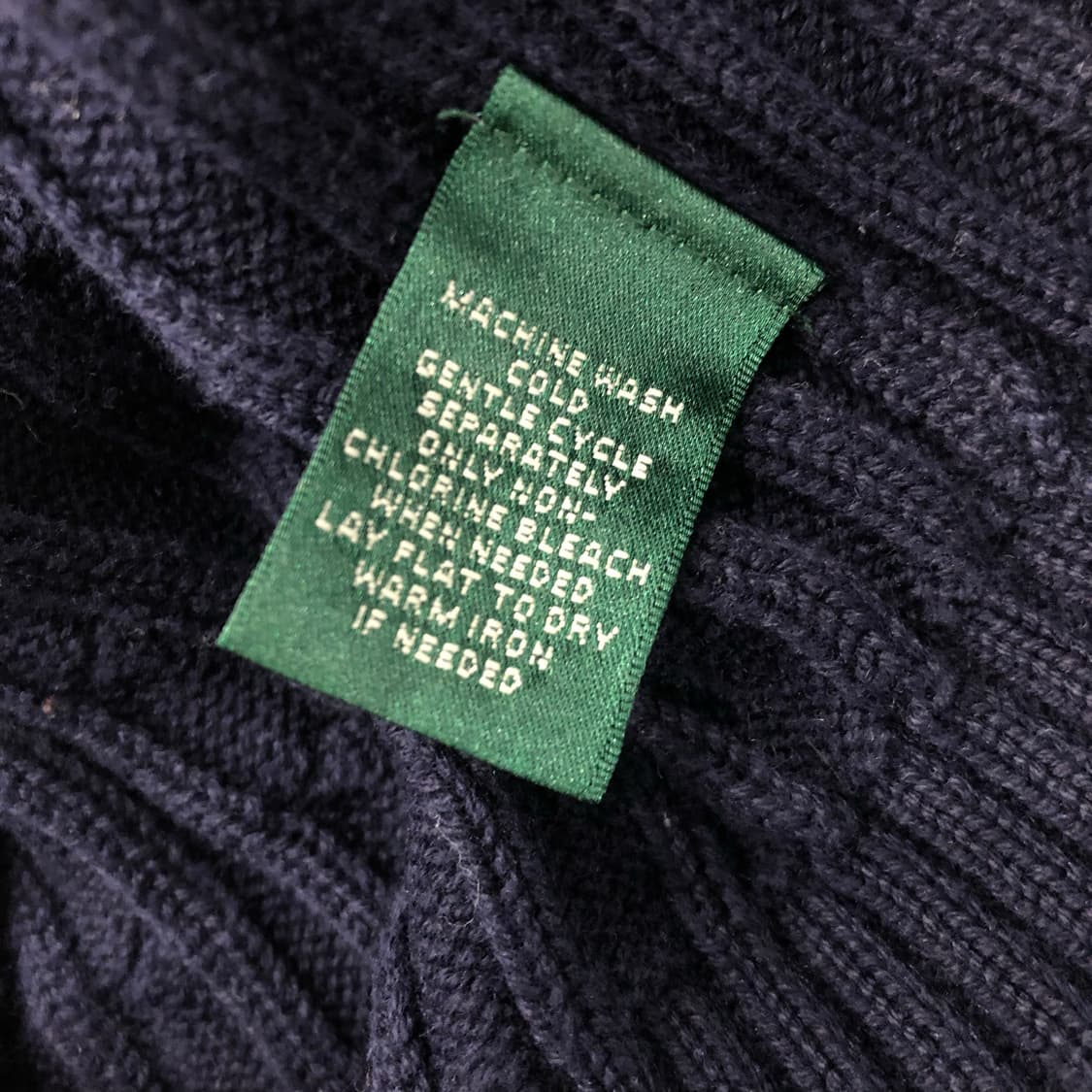 로렌 랄프로렌 네이비 니트 집업 자켓 상품이미지5